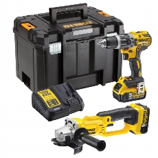 DEWALT SET NÁŘADÍ DCK209P2T 18V DCD796P2 + DCG412NT 2XLI-ION