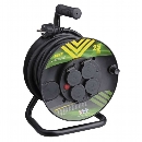 Prodlužovací kabel na bubnu EMOS P084251 25m 4xzás. 230V/16A guma černá