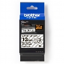 BROTHER PÁSKA TZE-S131 PRŮSVITNÁ/ČERNÁ 12MM EXTRÉMNĚ PŘILNAVÁ
